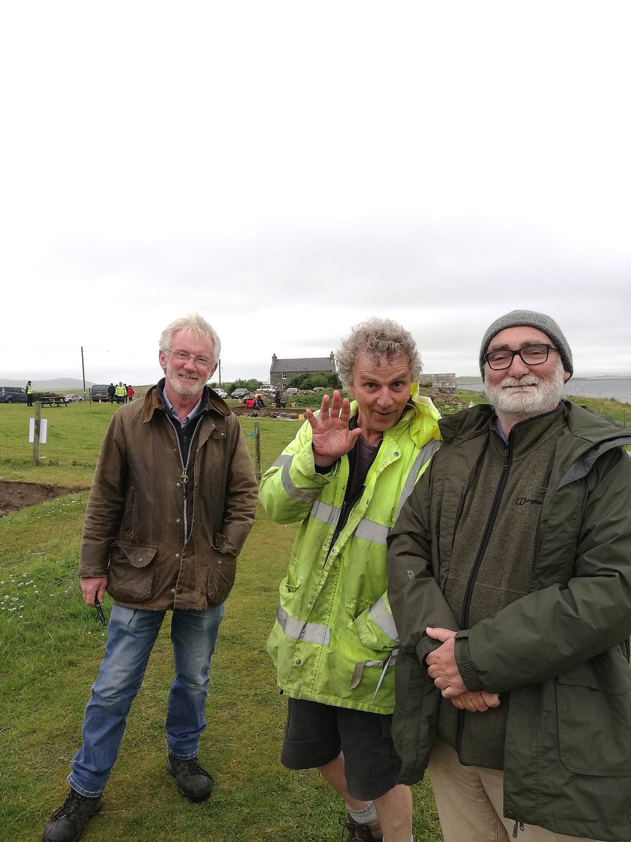 Congratulations Nick and @NessofBrodgar for your successes @CurrentArchaeo awards. Here's Nick at the Ness last year with some other blokes