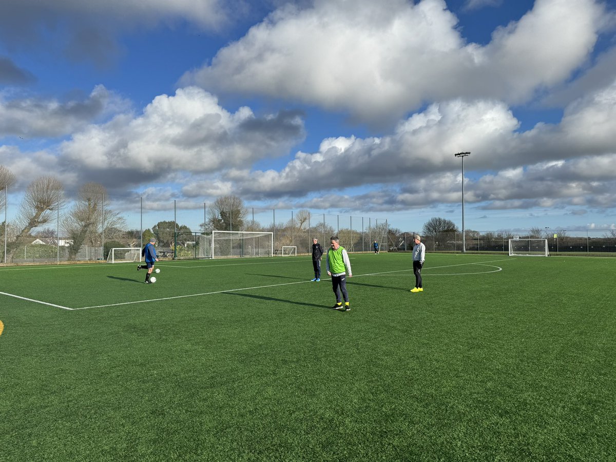 Beautiful Sunday morning training and some great play and good exercise. #brightlingsea #walkingfootball