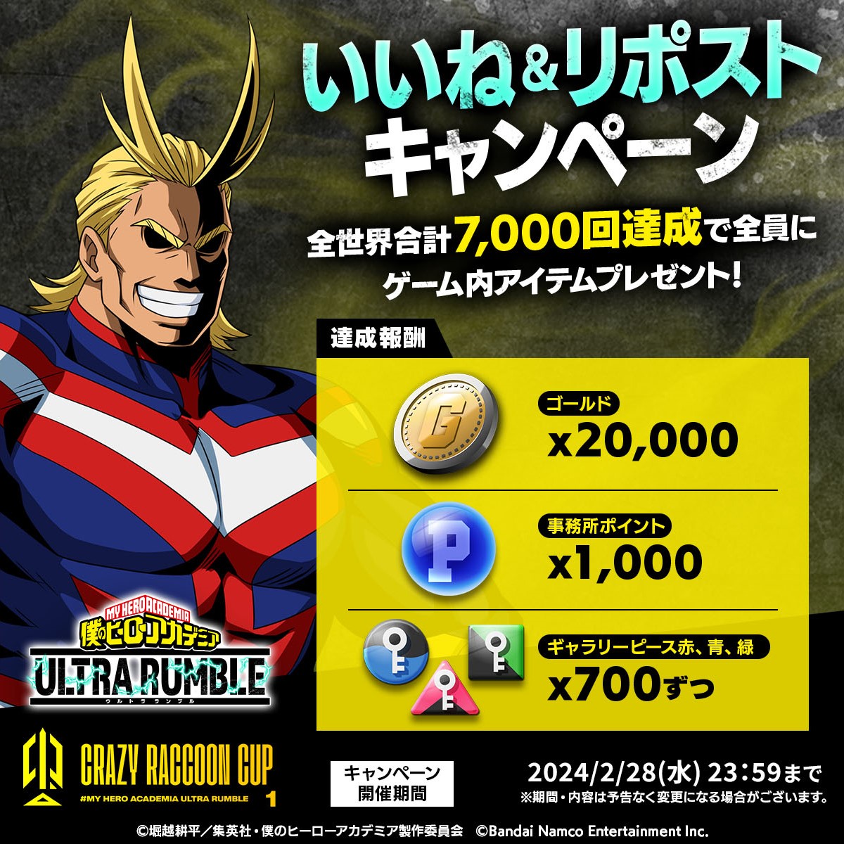 いいね＆リポスト数 全世界合計【7,000回】達成！ ＼ たくさんのご参加