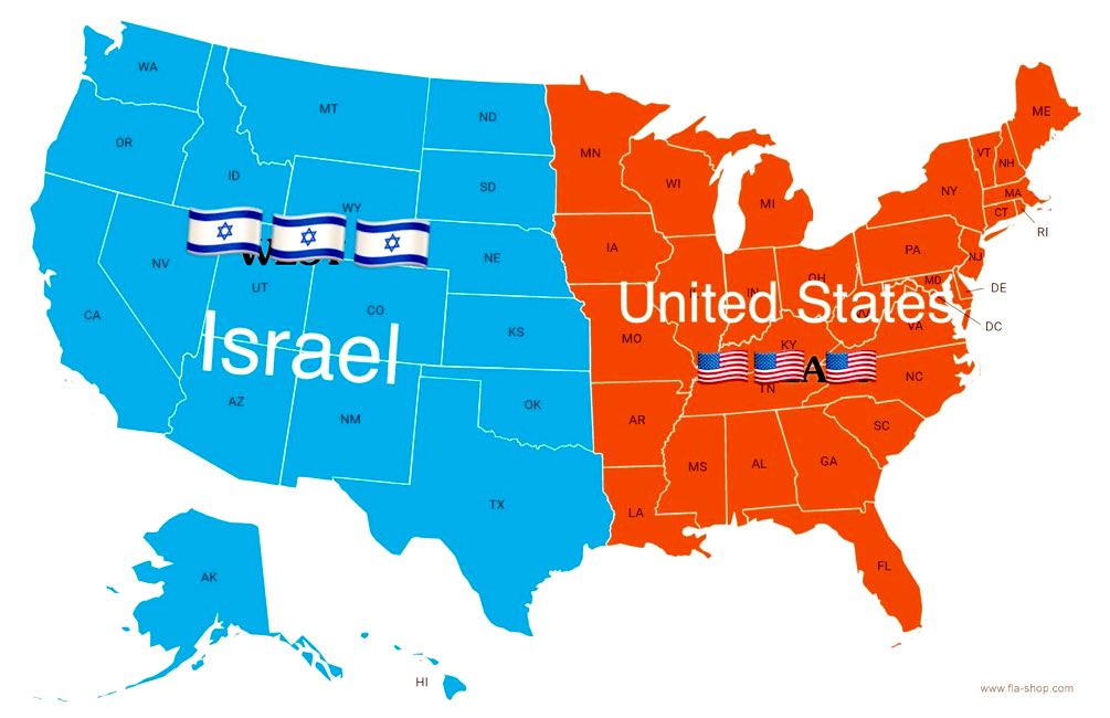 AlQuds313_'s tweet photo. @Israel Another great 2 state solution. It's probably the best yet.🇺🇸🇮🇱 https://t.co/jSJbJJmPKs