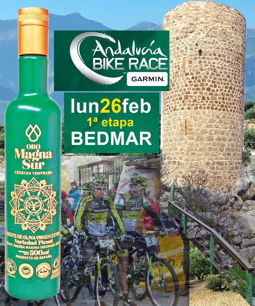 Arranca este lunes 26 la <a href="/AndBikeRace/">Andalucía Bike Race by Garmin</a> en Bedmar, un recorrido en plena naturaleza de Sierra Mágina <a href="/AytodeBedmar/">AytodeBedmar</a> <a href="/pacoreyesm/">Paco Reyes</a> <a href="/MagnasurAOVE/">Magnasur</a> <a href="/DOSierraMagina/">D.O.P. Sierra Mágina</a> @aytoalbanchez <a href="/CarrerasEnrique/">Enrique Carreras </a>  +info:  noticiasdejaen.es/index.php/depo…