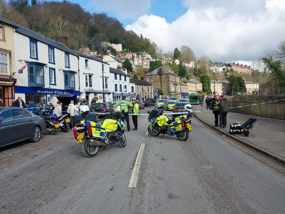 #A6 at #MATLOCKBATH currently closed following motorcycle RTC. #opsbikes. Inc 380