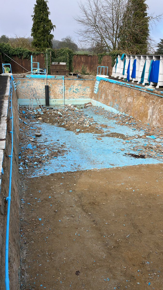 The lido is 90 this year, so we’re embarking on a renewal project with our friends @BlueCubePools. All being well, after four years of being closed, we hope to be able to offer some swimming in the course of this summer.