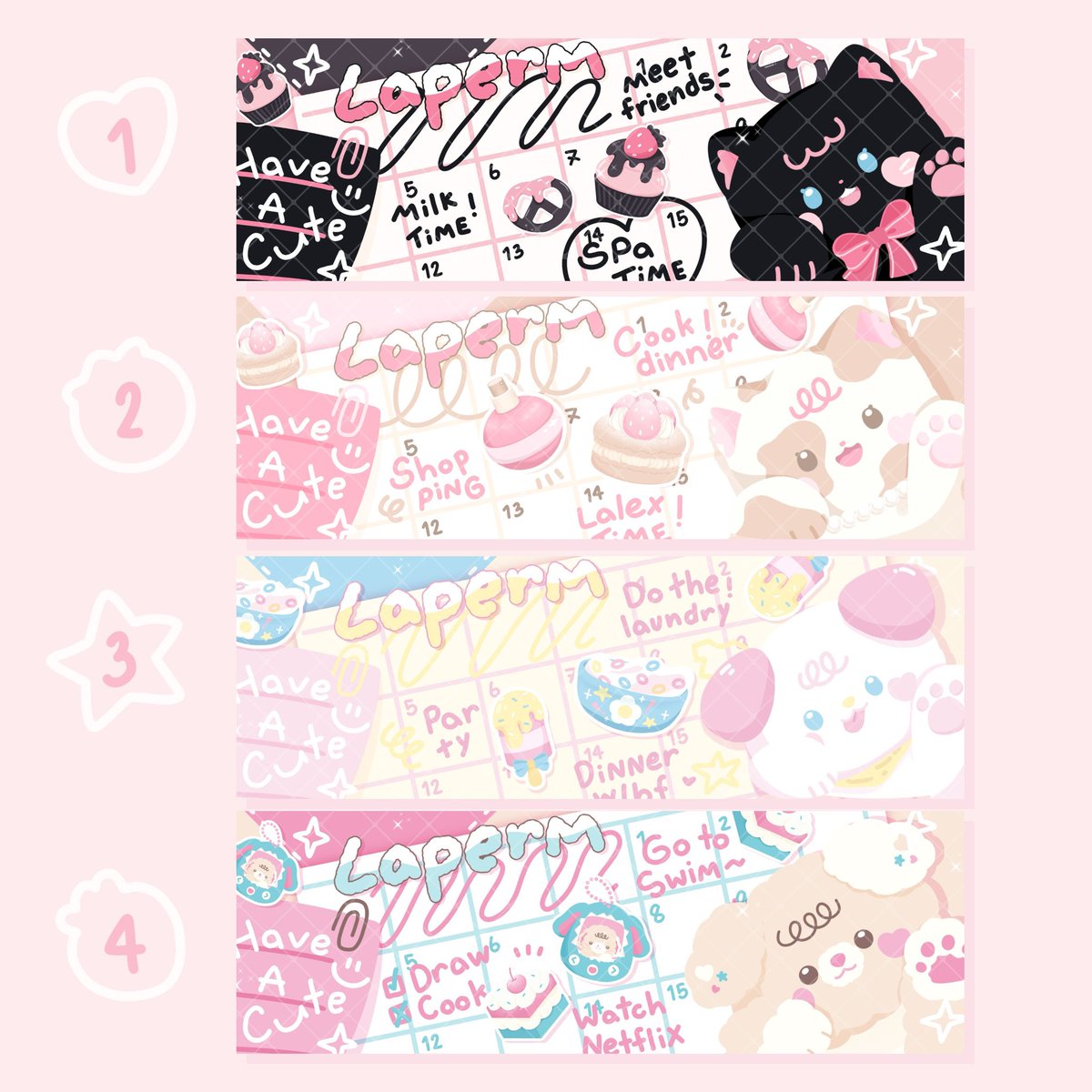 ⠀⠀ ⠀⠀𓈒 ♡ Head 💗 set ♡ 𓈒

⠀⠀⠀𓈒 แบบไม่จำกัดสิทธ์เจ้าของ 𓈒

✨ price  :  3O b / work , all 1OO b

mt : 1 / 2 / 3 / 4 / all

* เหมา 4 งานสามารถคละลายได้น้า
* รับเรื่อย ๆ จนกว่าจะปิดเมนชั่นค้าบ