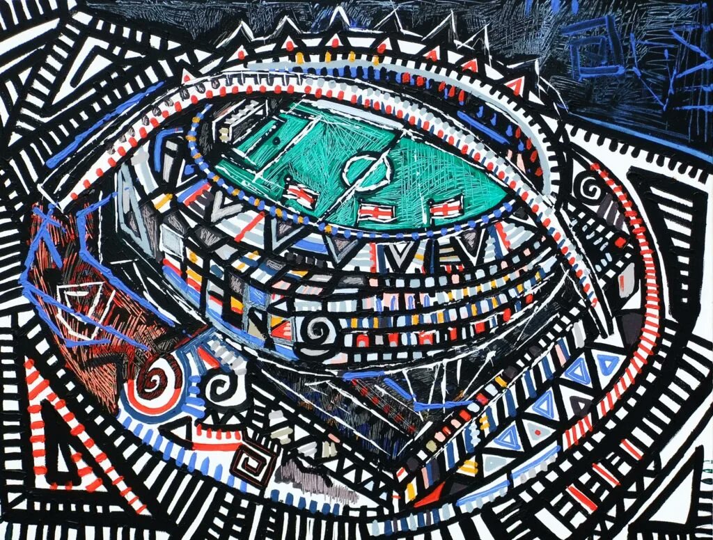 As #LIVCHE head to #Wembley for the Carabao Cup Final we're taking a look at the #murals of @BenMosleyArt at @ClubWembley @BarnsleyFC and @TeamGB Read Ben's Blog: sportingheritage.org.uk/content/news/f… 🎨 Ben Mosley