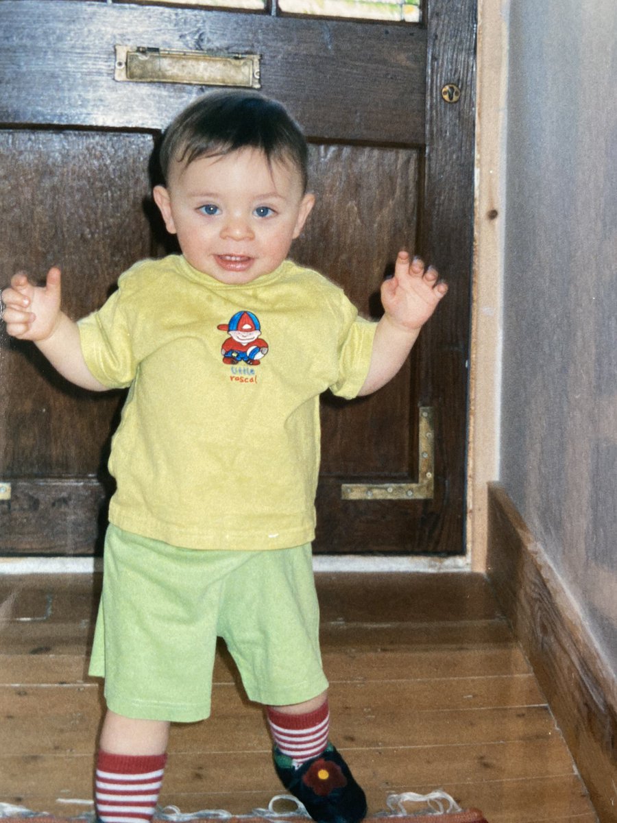 As always, thinking of Eli on what should’ve been his 25th birthday &amp; celebrating the too short time we had with him in our lives-he was the happiest baby ever, smiling and loving and we are so grateful and proud that he was our beautiful son &amp; we will love &amp; miss him forever 💙x