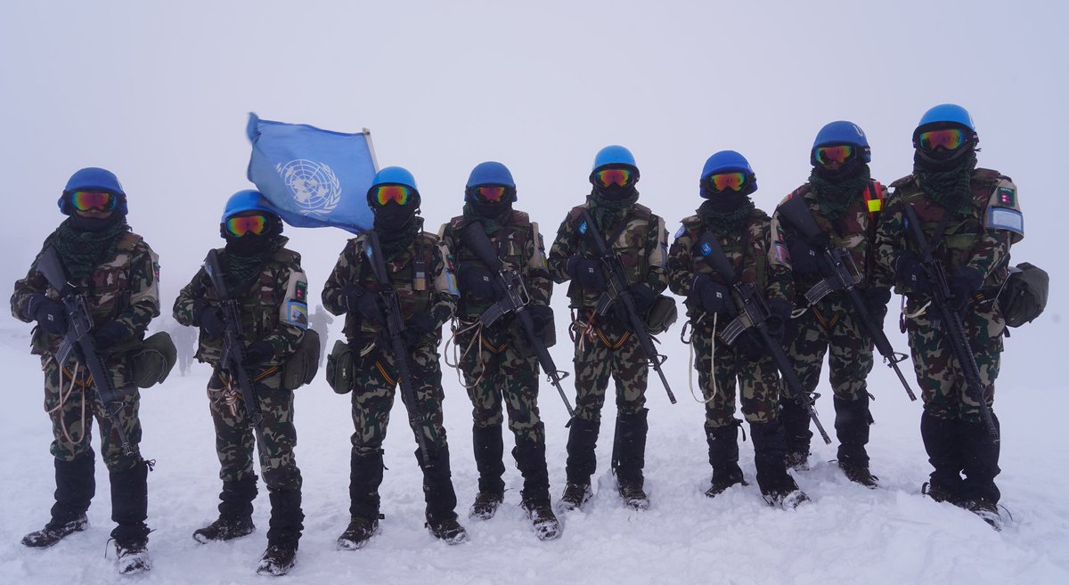 Foot patrols are a vital part of @UNDOF's work in Golan. These patrols are done all year round, often amidst sever climate conditions. #PeaceBegins