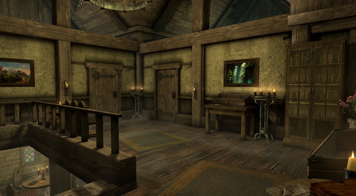 Some pictures from Keystone Corner - Kvatch's middle class player home. The children's bedroom can also be swapped out for a study.