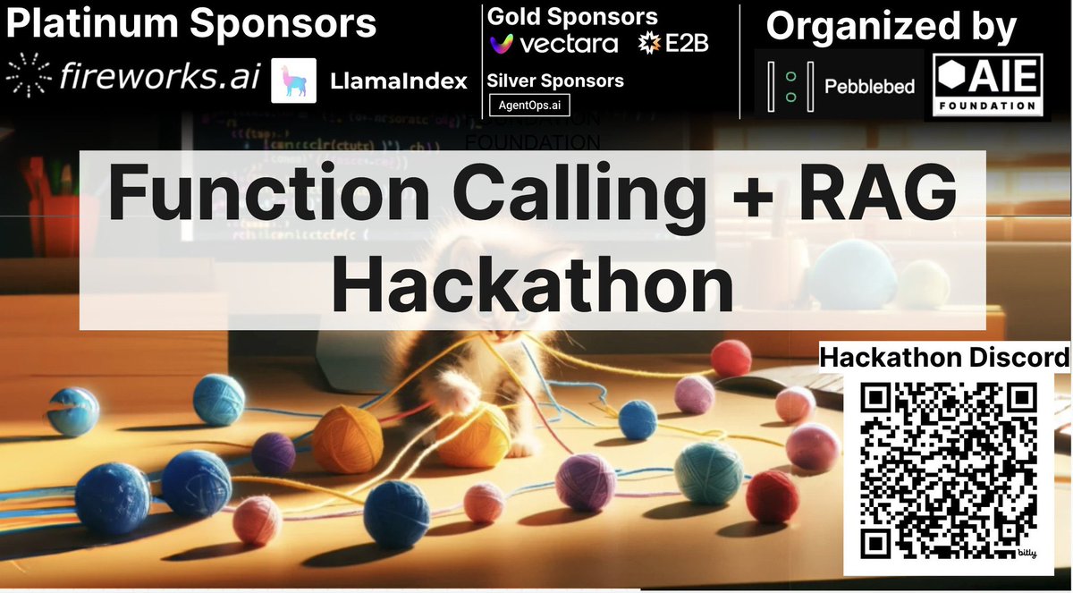 Reliable function calling has unlocked the hidden potential of AI agents. We challenged 150+ hackers to show us what they’re capable of. Presenting the finalists from the @aiengfoundation RAG+Function calling hackathon (🧵):