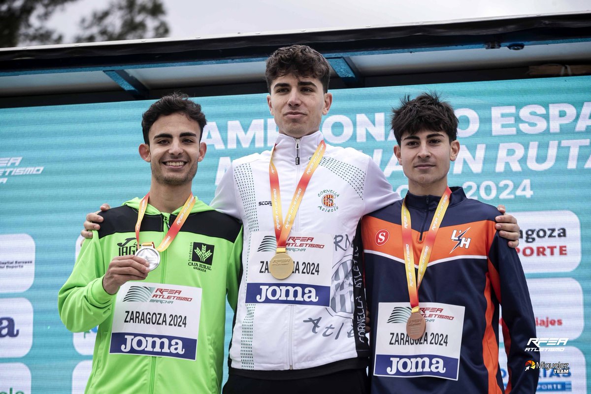 atletismoRFEA's tweet photo. Zaragoza #CEmarcha
Podio 20km marcha Absoluto y Sub23 🚹

Absoluto
🥇@PaulMcGrathinho (1:17:55) R.ESP sub23
🥈@Alvaroatletismo  (1:18:35)
🥉 @DiegoGCarrera (1:19:36)

Sub23
🥇@PaulMcGrathinho (1:17:55) R.ESP sub23
🥈Pablo Rodríguez (1:25:26)
🥉Óscar Martínez (1:27:21)

👏👏👏

📺@LaLigaPlus
📊Individual https://t.co/muOT4it3Pj
📊FFAA sub20 y sub16 https://t.co/xLkniiD5n3