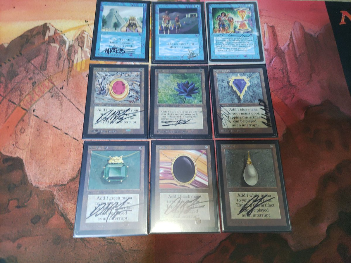 fa5011900679's tweet image. 遂にP9サインド化完了！

やり遂げました👍

＃MTG
＃P9
＃mtgsign
＃今日のサインド