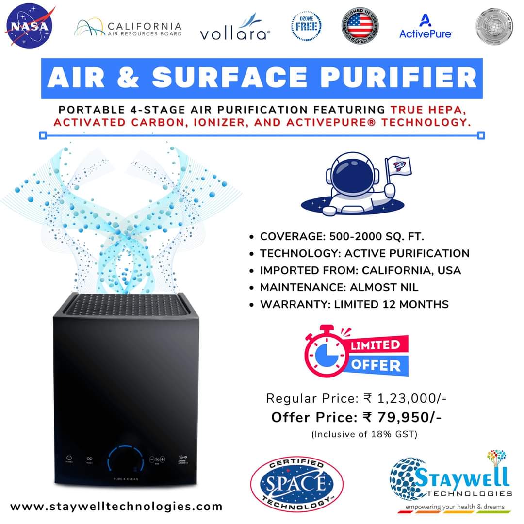 Introducing the revolutionary Vollara Air and Surface Pro – a pinnacle of air purification sophistication, meticulously crafted to elevate your living or working environment. Boasting a symphony of five avant-garde technologies, it redefines clean air standards for homes and…