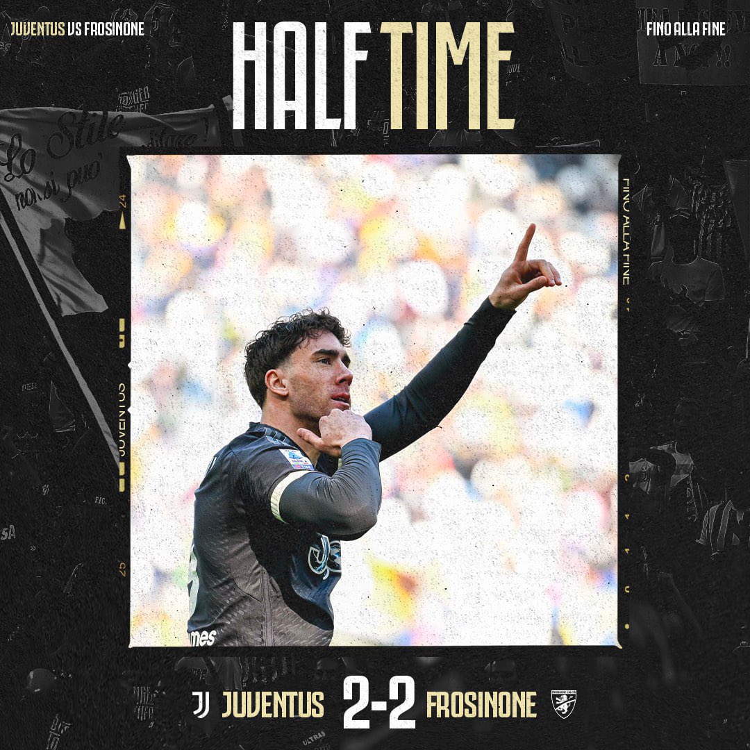 HT | ⏳ | Imbang di babak pertama. ⚖️
#JuveFrosinone