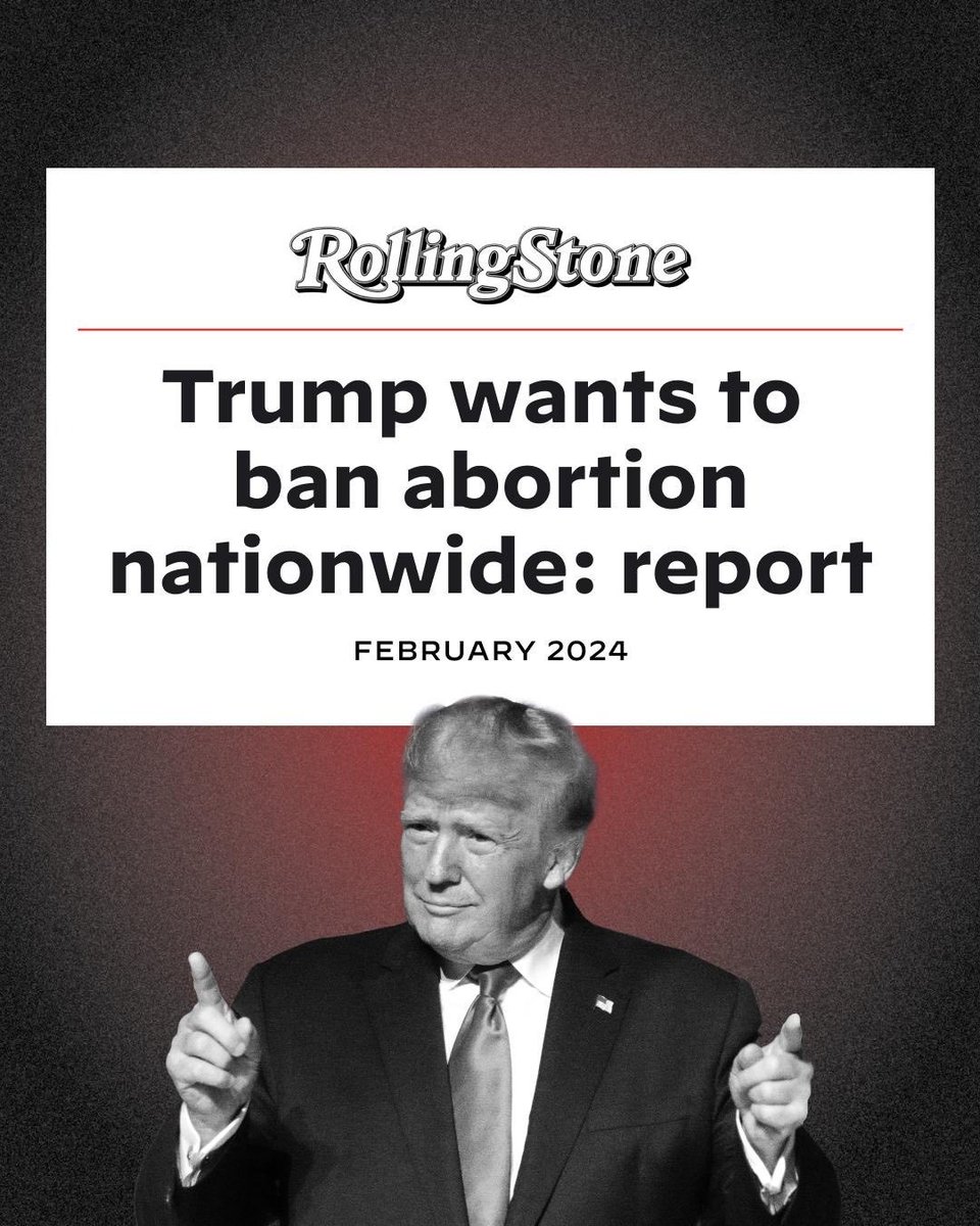 Trump is responsible for overturning Roe v. Wade, and every horrific thing that has followed for women, little girls, and their families. But, make no mistake; he and the religious fanatics in the Republican party have the ultimate goal of instituting a national ban on abortion.…