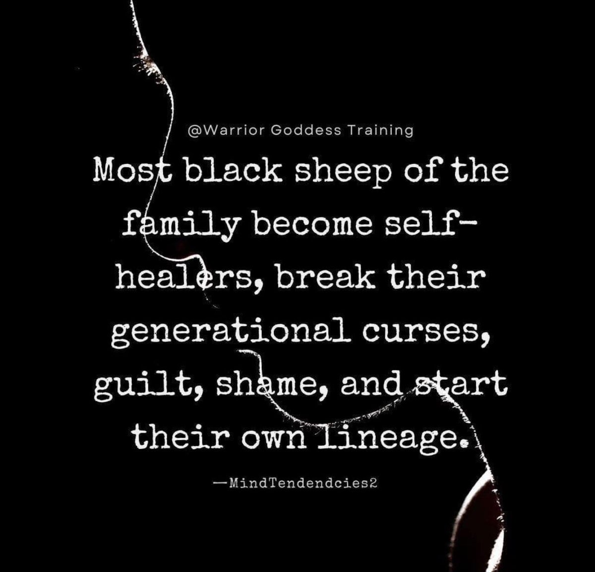 Are you the black sheep of your family? #mindyendincies2 #warriorgoddesstraining #blacksheep