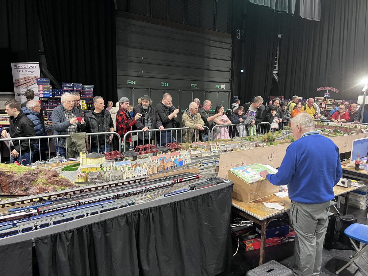 The show is very popular today, lots of visitors enjoying the variety of layouts on display. The show is open until 5pm Sunday.