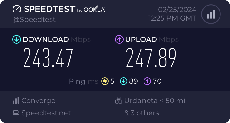 JayrodNatnat's tweet photo. @Converge_CSU Bakit di parin naboost speeds ko, plan 1599 still at 250mbps. Kala ko ba included na ako sa Boost Mode On. https://t.co/UG5kbvlgpa