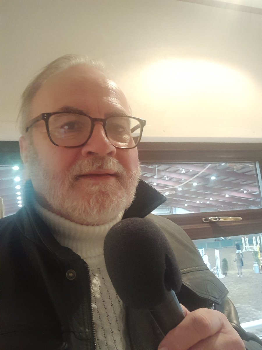 ColmColgan's tweet image. First showjumping commentating role of the new season