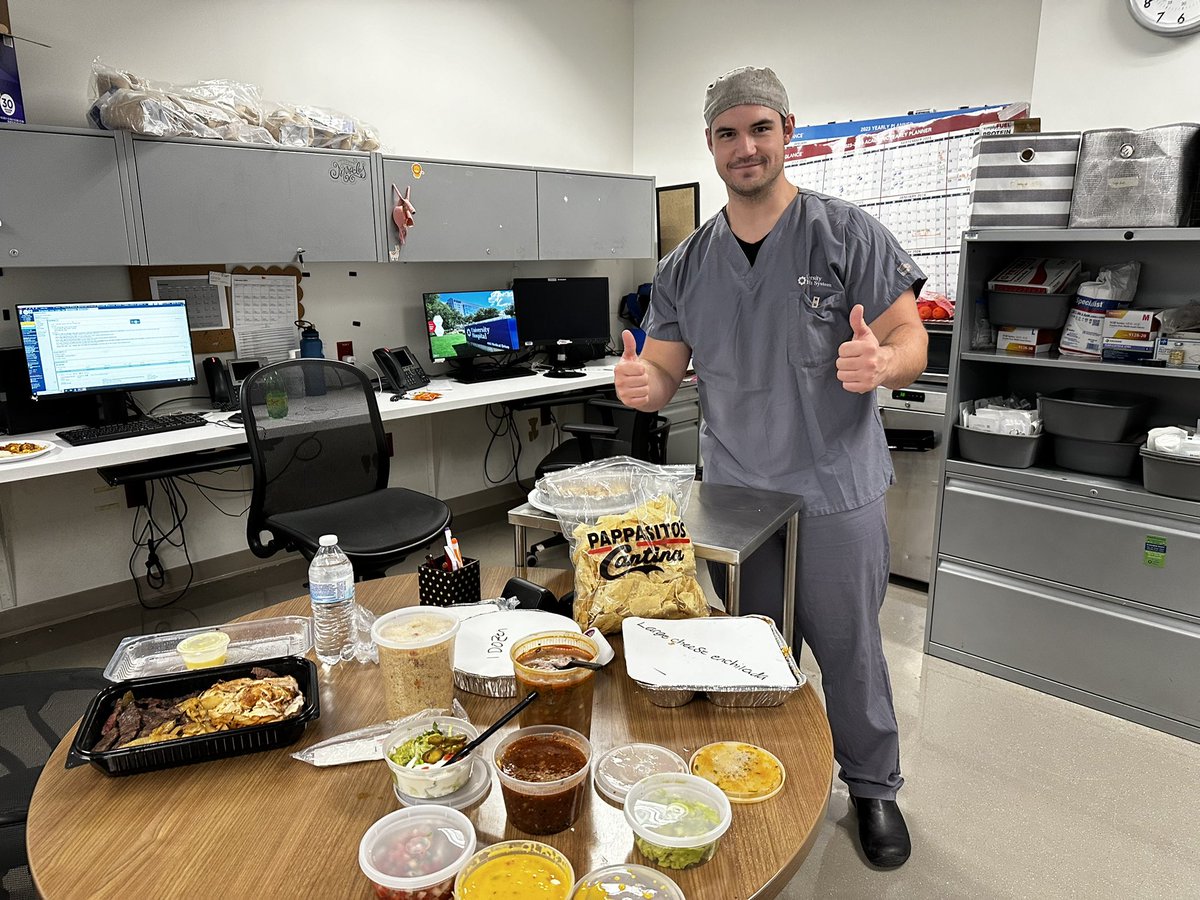 Lori Pounds (@loripounds1) on Twitter photo Resident appreciation day, 2024: introducing your fellow to Pappasitos on call. <a href="/UTHealthSA/">UT Health San Antonio</a> <a href="/UnivHealthSA/">University Health</a> <a href="/UTHSAvascular/">UT Health SA - Vascular & Endovascular Surgery</a> <a href="/UTHSAvascular/">UT Health SA - Vascular & Endovascular Surgery</a> <a href="/UTHealthGME/">UT Health San Antonio GME</a> <a href="/UTHealthSurg/">UTHealth Surgery</a> Resident appreciation day, 2024: introducing your fellow to Pappasitos on call. <a href="/UTHealthSA/">UT Health San Antonio</a> <a href="/UnivHealthSA/">University Health</a> <a href="/UTHSAvascular/">UT Health SA - Vascular & Endovascular Surgery</a> <a href="/UTHSAvascular/">UT Health SA - Vascular & Endovascular Surgery</a> <a href="/UTHealthGME/">UT Health San Antonio GME</a> <a href="/UTHealthSurg/">UTHealth Surgery</a>