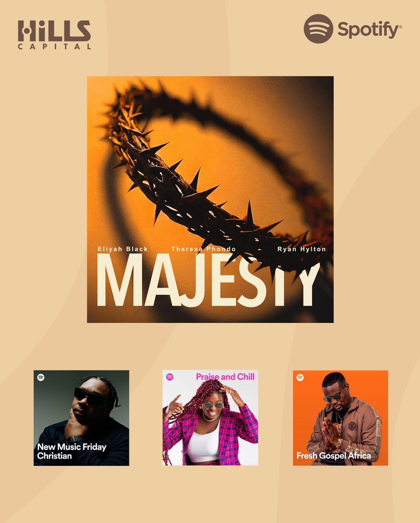 Hills Capital (@hillscapital_) on Twitter photo Thank you <a href="/Spotify/">Spotify</a> for adding ‘Majesty’ by <a href="/Eliyah_Black/">EB</a>, <a href="/theresaphondo/">Theresa Phondo</a> & <a href="/RyanHylton/">Ryan Hylton</a> to these playlists. Big shout out to <a href="/SpotifyAfrica/">Spotify Africa</a> Thank you <a href="/Spotify/">Spotify</a> for adding ‘Majesty’ by <a href="/Eliyah_Black/">EB</a>, <a href="/theresaphondo/">Theresa Phondo</a> & <a href="/RyanHylton/">Ryan Hylton</a> to these playlists. Big shout out to <a href="/SpotifyAfrica/">Spotify Africa</a>