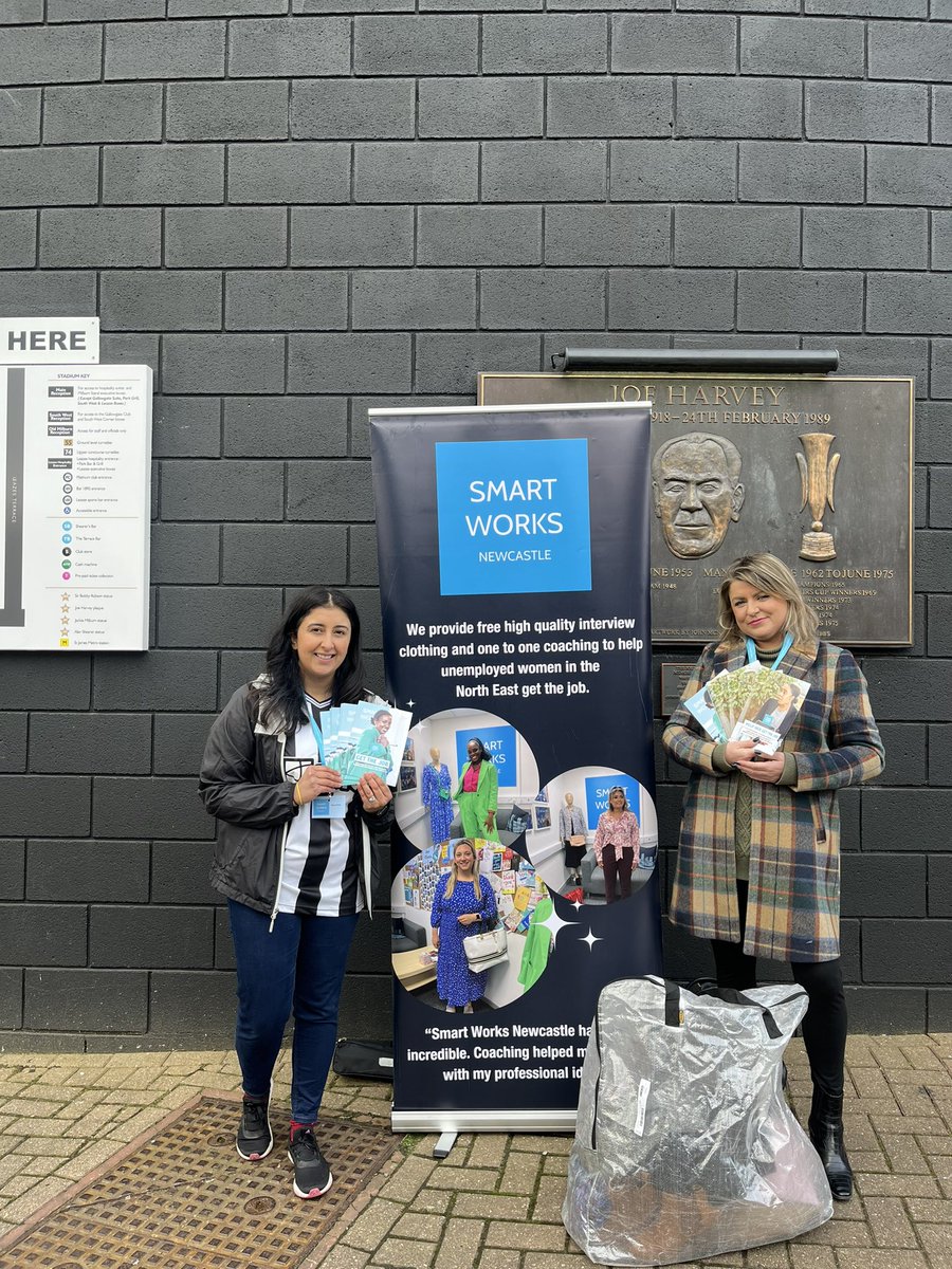 Find us just in front of ‘Wor Jackie’ collecting donations. Come and say hello! #howaythelasses #smartworksncl