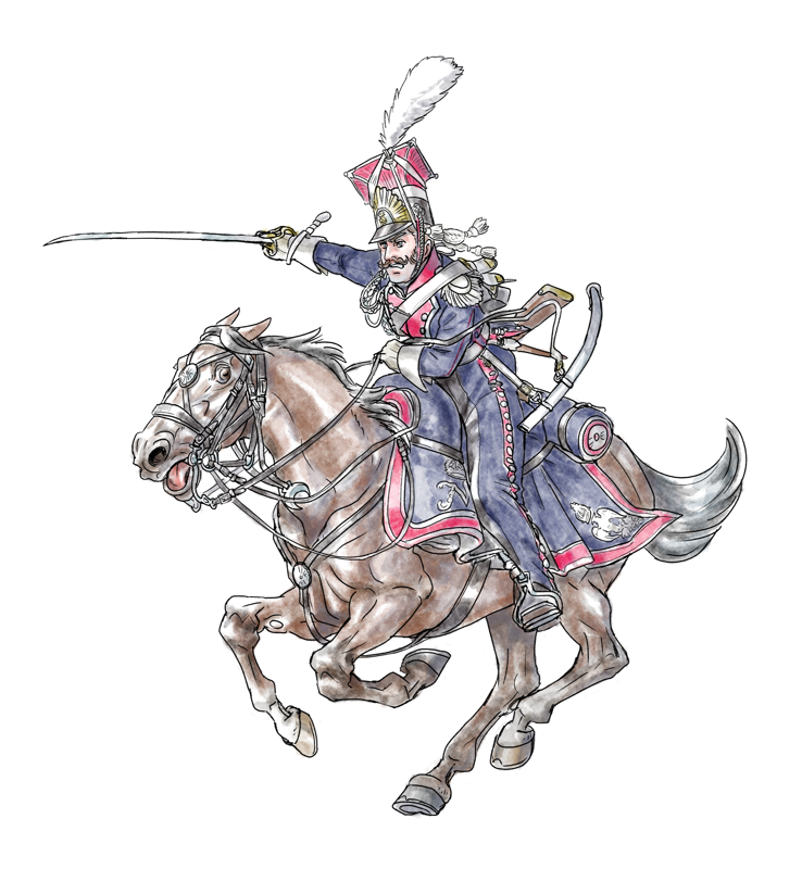 習作皇帝親衛ポーランド軽騎兵（1808年）
chevau-légers polonais de la Garde impériale (1808)