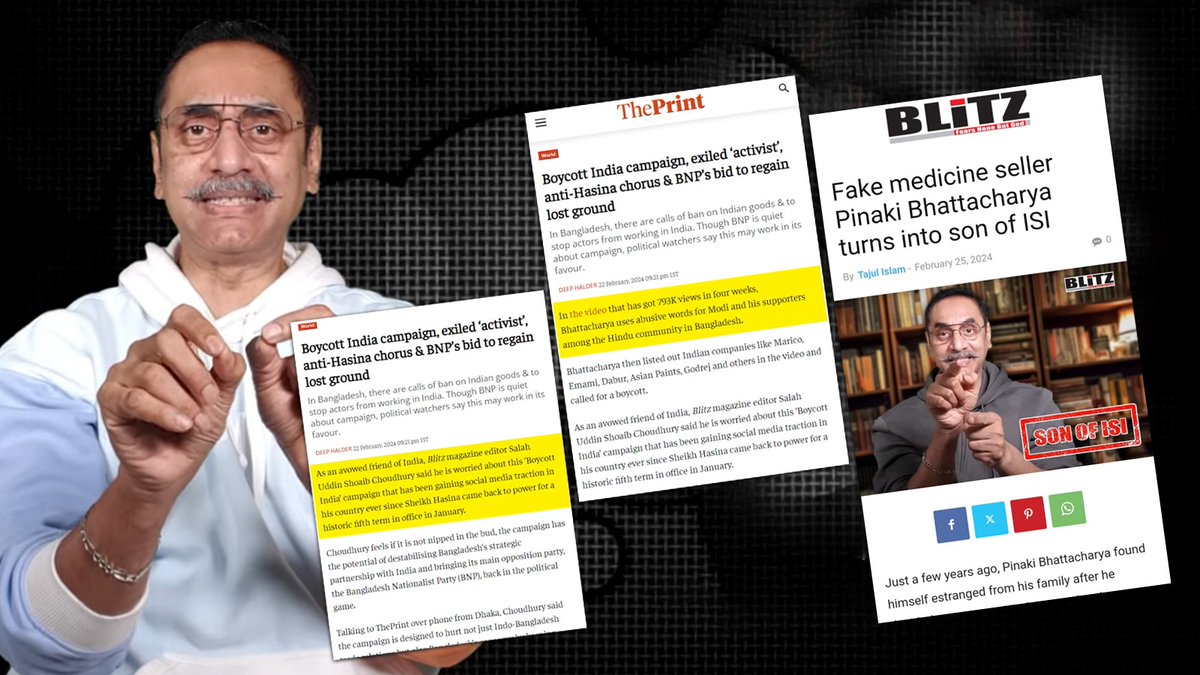 salah_shoaib's tweet image. France Should Extradite Son of ISI Pinaki Bhattacharya!

Following publication of reports in @ThePrintIndia and @WEEKLYBLITZ exposing fresher notorieties of Pinaki Bhattacharya, an #AntiIndia, #AntiHindu, #ProIslamist and #ProPakistan #cyberterrorist, this Son of ISI has