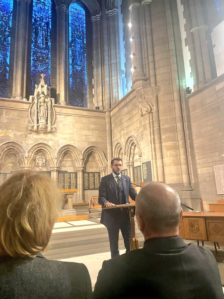 Paul Sweeney (@pauljsweeney) on Twitter photo Glasgow University Memorial Chapel commemorates 1,160 members of our university community killed in two world wars.
2 years on, Russia's invasion of Ukraine has killed thousands in war in Europe again. I joined <a href="/Ukrainian_SU/">Ukrainian.SU</a> members to reflect on their sacrifice.
Slava Ukraini! Glasgow University Memorial Chapel commemorates 1,160 members of our university community killed in two world wars.
2 years on, Russia's invasion of Ukraine has killed thousands in war in Europe again. I joined <a href="/Ukrainian_SU/">Ukrainian.SU</a> members to reflect on their sacrifice.
Slava Ukraini!
