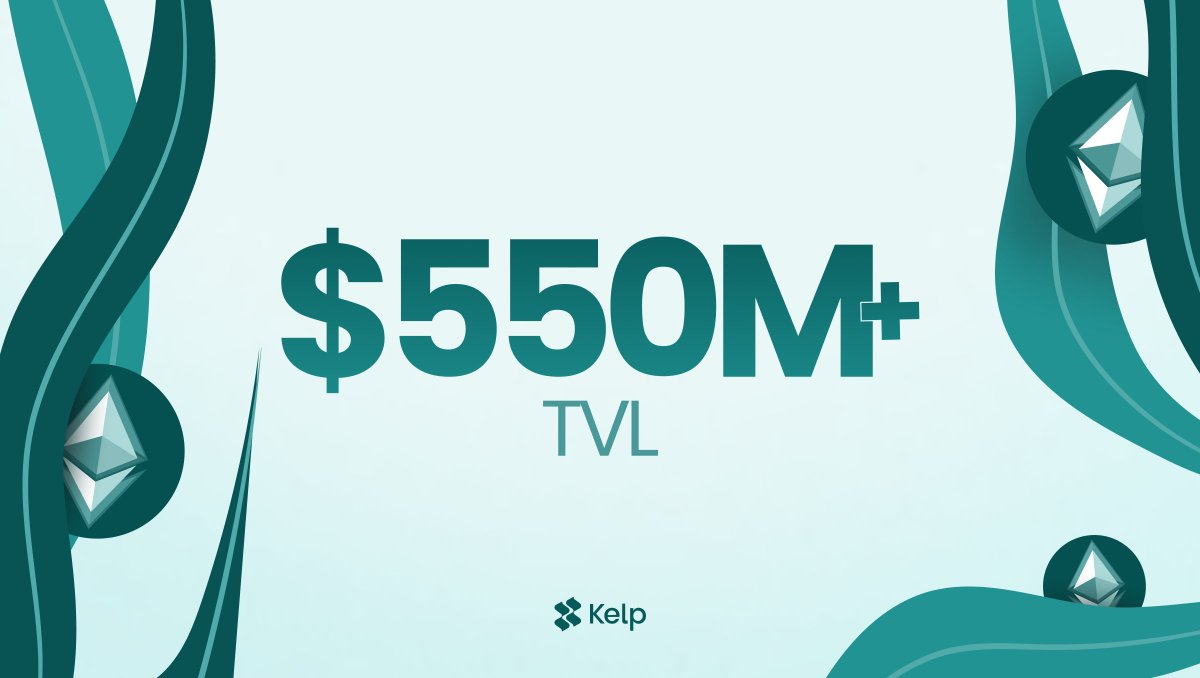 KelpDAO's tweet image. $550M+ TVL and counting! 🌊

$KEP is set to be yours very soon.

Are you ready?

Mint $rsETH with $ETH and get first claim on $KEP. 🌱

Start here.

🧜‍♀️ kelpdao.xyz/restake