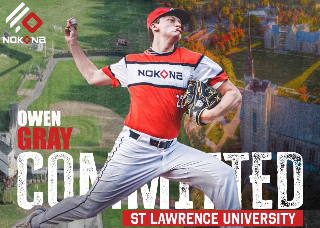 Big Congratulations to Nokona ‘24 RHP Owen Gray <a href="/OwenGray23/">Owen Gray</a> of <a href="/DXSF_Athletics/">Dexter Southfield Athletics</a> on his commitment to continue his academic and baseball career at St. Lawrence University <a href="/SLU_Baseball/">St. Lawrence Baseball</a> !  The 5-year Chief is going to do big things at the next level.  We are so proud of you OG!