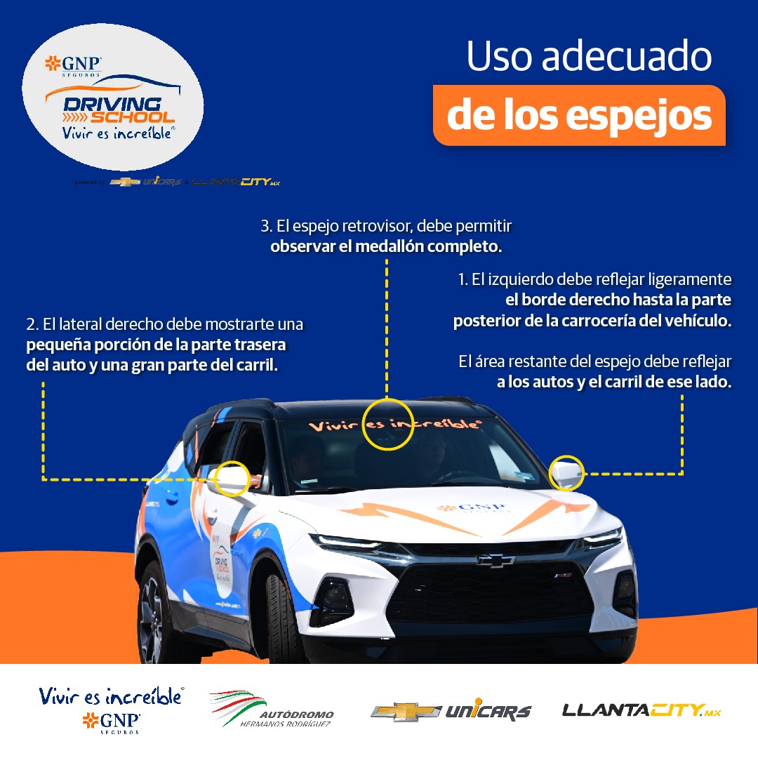 autodromohr's tweet photo. No te olvides de usar los espejos

#gnpdrivingschool #Viviresincreíble @GNPSeguros #ahr #unicars #llantacity https://t.co/GyTkXXaUDV