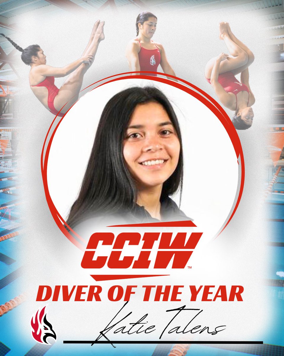 🚨 DIVER OF THE YEAR 🚨

Congratulations to Katie Talens for being named @cciw_athletics Diver of the Year!!!

#FuelTheFlame // #BirdsOnTop