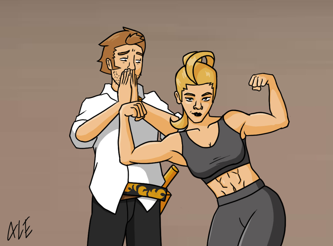 A little bit late, but here's the version with my OCs Ingrid and Vasco