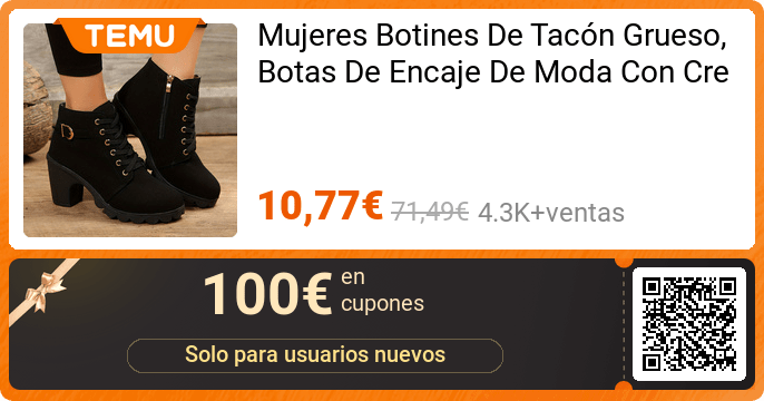 MariaSt1408's tweet photo. Mujeres Botines De Tacón Grueso, Botas De Encaje De Moda Con Cremallera Lateral, Botines Cómodos De Tobillo
👉 -84% de descuento más UN DESCUENTO ADICIONAL DEL 30%❤️
🎉 Precio después de cupón[10,77€] -84% de descuento
👉 Link: https://t.co/1nkZCChEHb https://t.co/fj5xxWnE4W