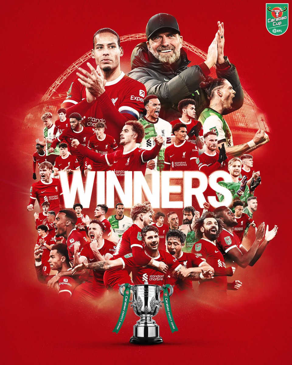 THE REDS ARE CARABAO CUP WINNERS!!! 🏆