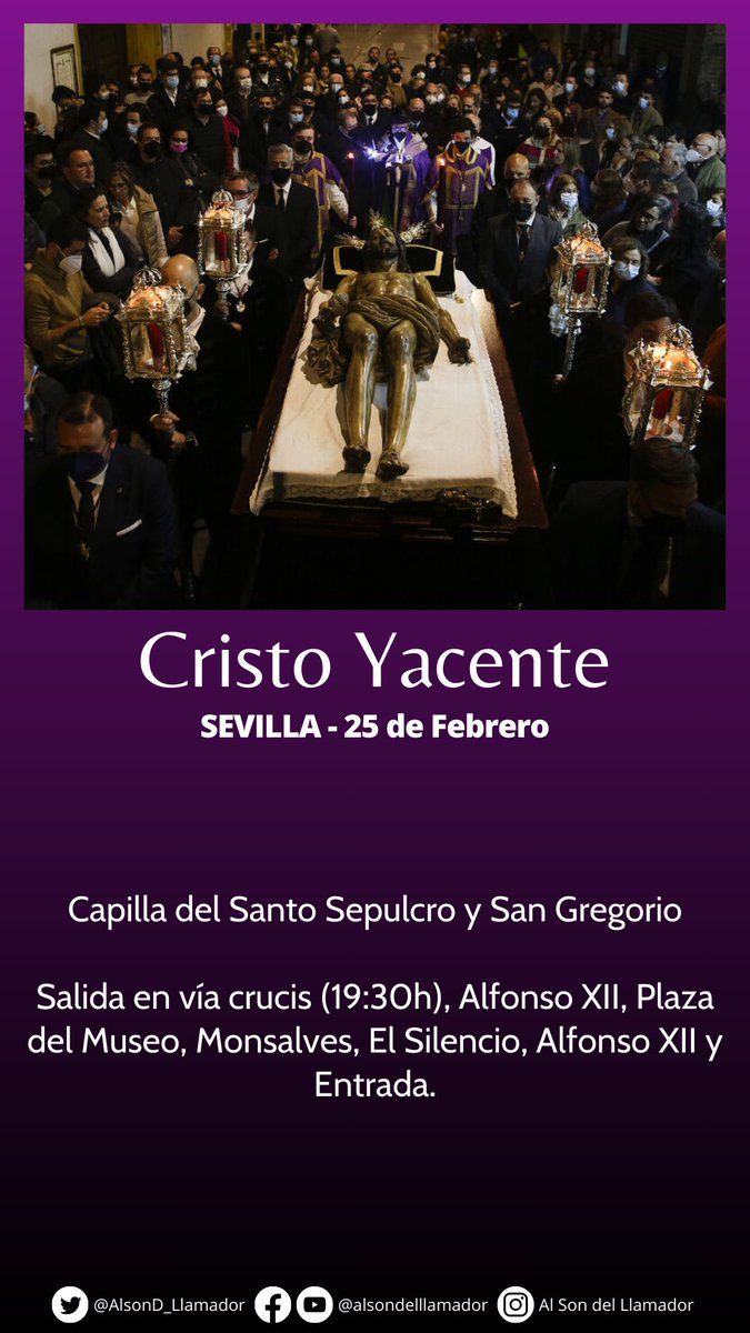 🔴 En esta tarde de domingo, tendremos dos actos, como serán el traslado de @Hdadestudiantes (Vía Crucis interno) y el de <a href="/StoEntierro_Sev/">Santo Entierro Sevilla</a>.

#TDSCofrade #CofradiasAND #Cuaresma24