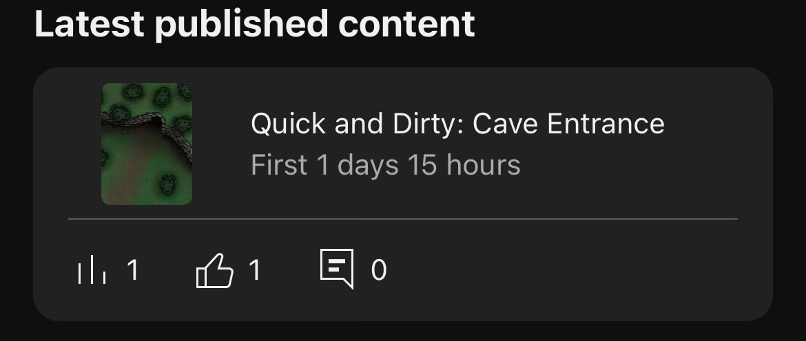 Note to self: NEVER post a YouTube Short late at night. Literally will not be watched by pretty much anyone.