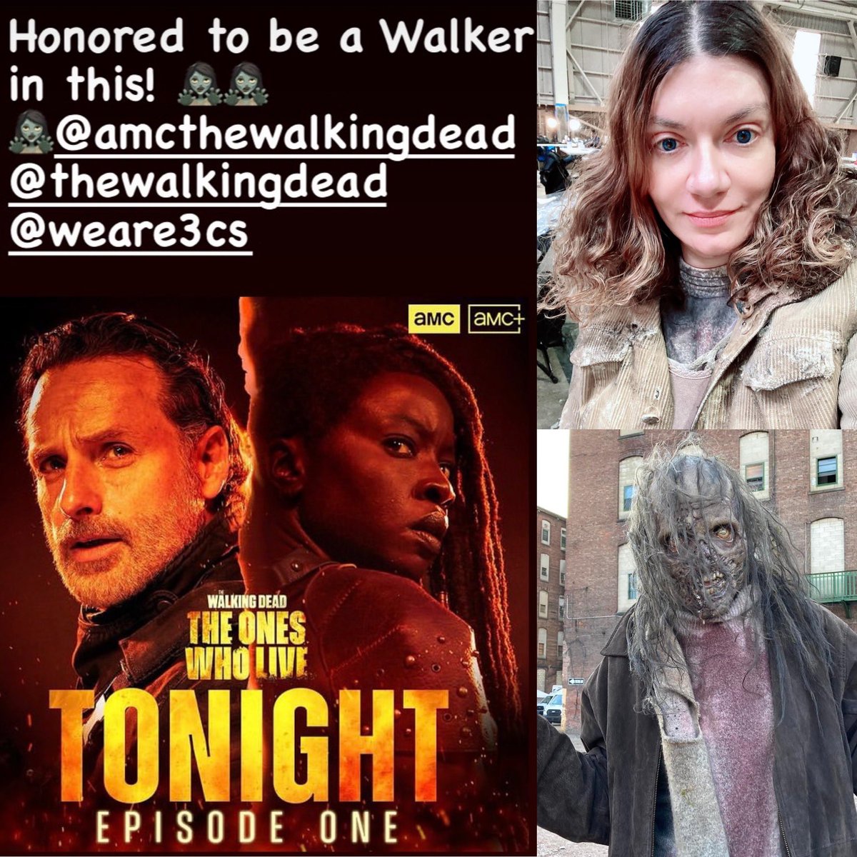 GenovevaRossi1's tweet photo. Honored to play a Walker in 3 episodes! 🧟♀️Tonight is the 1st episode of Walking Dead: The Ones Who Live on AMC! Also look for me in Walking Dead: Dead City.
#amcwalkingdead #theoneswholive #walkingdead #genovevarossi #amc #twdtheoncewholive #walkingdeaddeadcity @WalkingDead_AMC https://t.co/HfUYxKR5XR