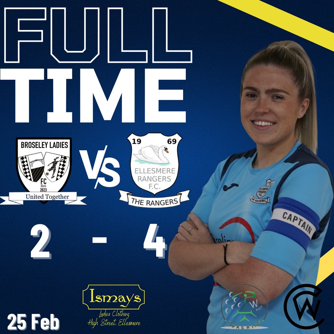 🔵FULL TIME🔵

The mere returned to league action with a tough test against Broseley. Another positive performance on the road for the ladies.

Goalscorers:
Thomas ⚽️
Roberts ⚽️
Bradley ⚽️
Tilston ⚽️
