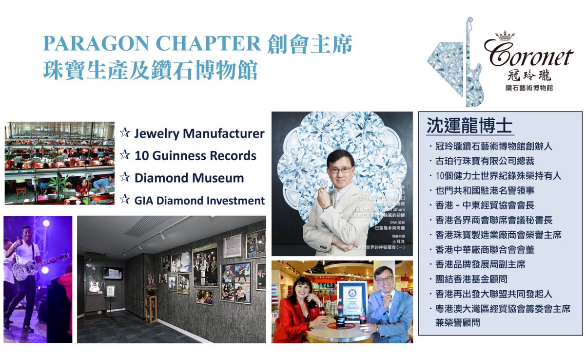 受邀参加了阿联酋最大的酒窖开业典礼，同时与香港“冠玲珑”珠宝品牌创始人沈运龙博士相遇，并且相谈甚欢。共同探讨了未来珠宝行业的数字化转型相关话题，也期待在助力产业转型方面的合作。沈运龙先生的成就是我们青年创业者的目标，他的谦卑和低调也是我们青年创业者应该学习的榜样！