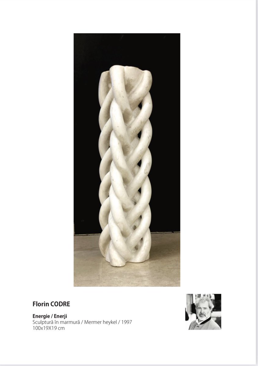 İstanbullu sanat eleştirmenin yorumu: "Romen sanatçıların eserleri Brâncusi'nin soyundan olduklarını yansıtıyor”

Mermer heykel;
Sanatçı: Florin Codre "Enerji" isimli eseri, 3 Mart 2024 tarihine kadar Romanya Köylü Ulusal Müzesi'nde açık olan "Balkanlar Üzerindeki Işıklar"