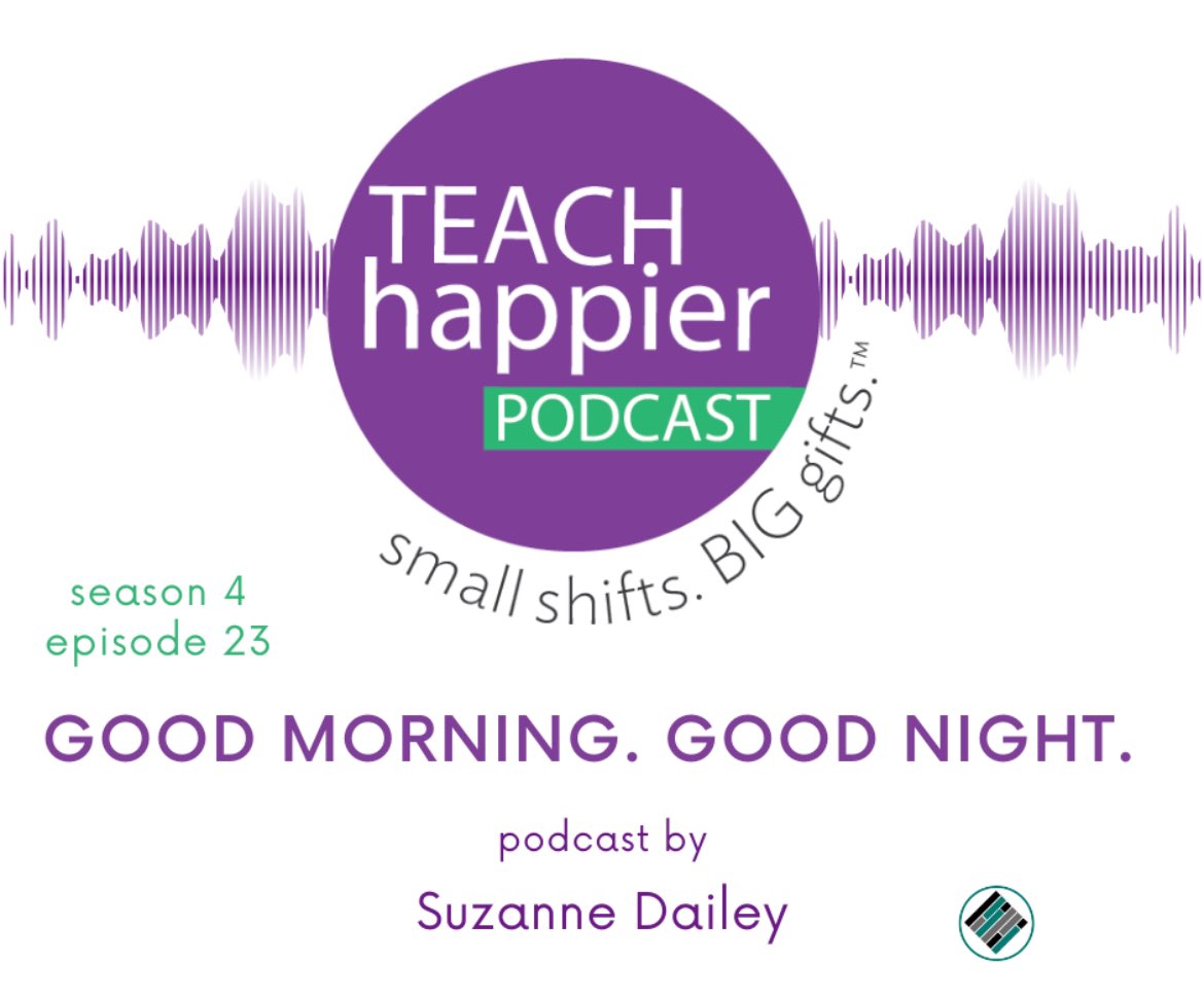 What proactive routines do we have in place in an effort to have a good day on purpose? Here’s to good mornings & good nights. Thanks for listening! 💜 podcasts.apple.com/us/podcast/tea…