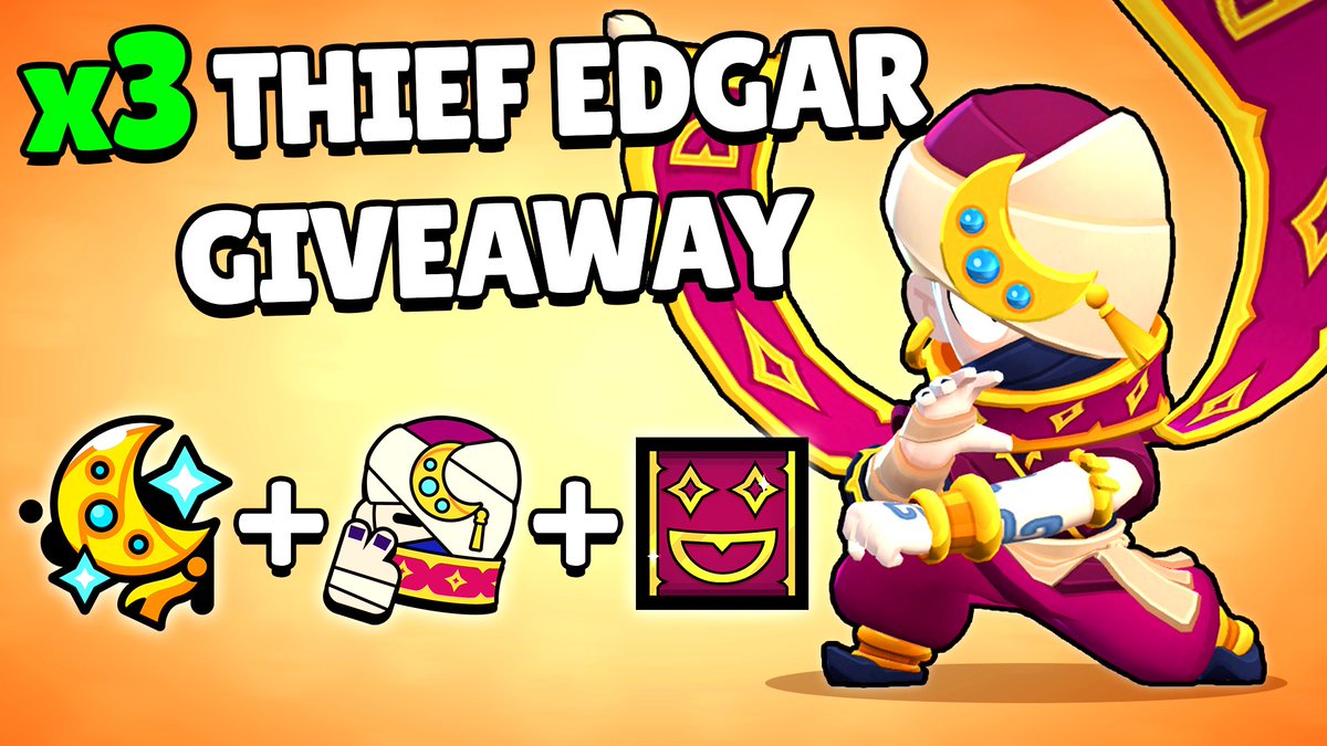 kashewzyt's tweet image. x3 THIEF EDGAR GIVEAWAY

I'm giving away 3 Thief Edgar skins to 3 winners! You also get a pin, icon, &amp;amp; spray

To enter:
✅Follow me @kashewzyt
✅Like &amp;amp; Retweet
💬Tag 2 friends

Winners will be contacted on March 15

GOOD LUCK!

#ThiefEdgarGiveaway #BrawlStarsGiveaway  #BrawlStars