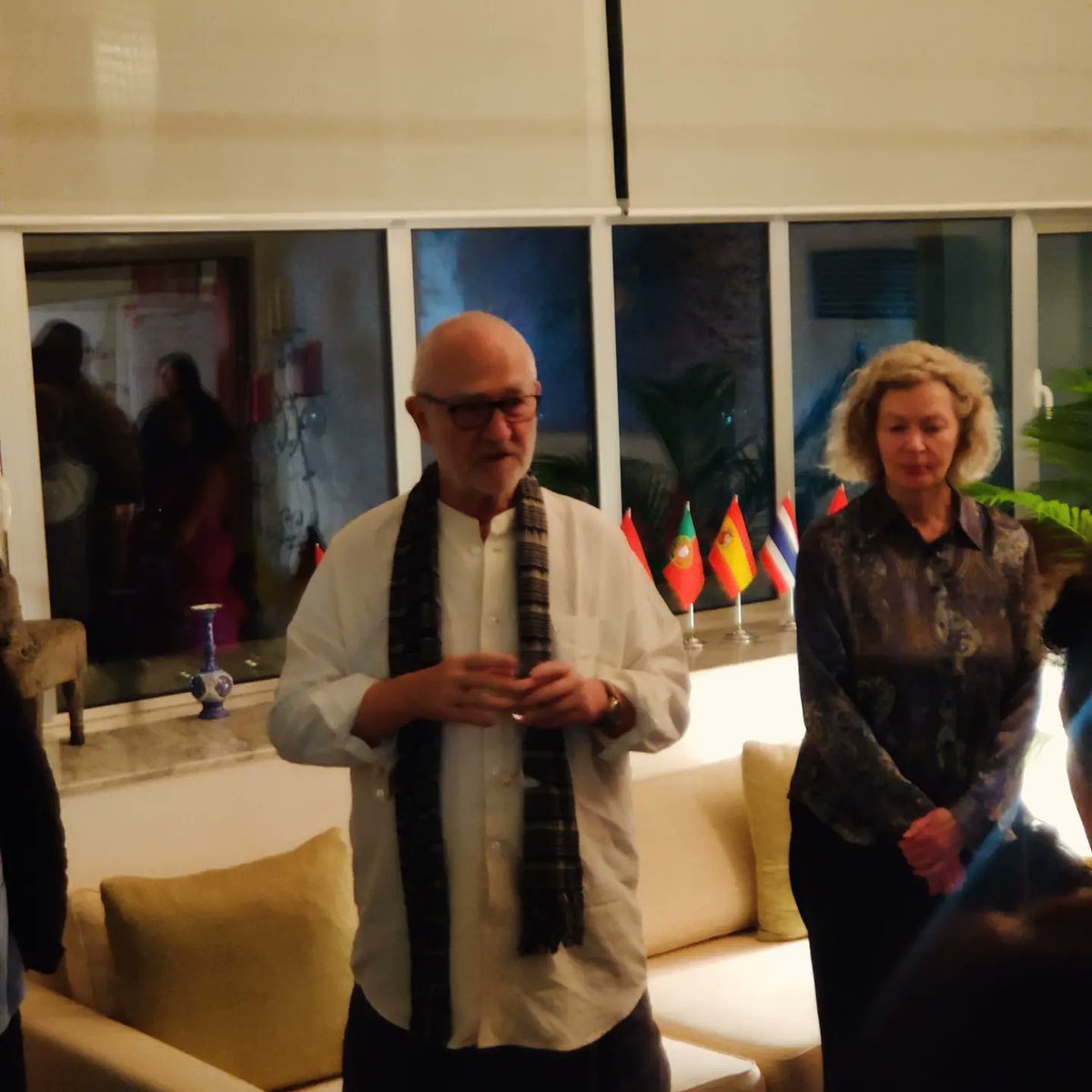 IkaTekAr's tweet photo. Honoured to have met Architect Peter Zumthor at the residence of Consul General of Switzerland. https://t.co/2GnsGWv0xP