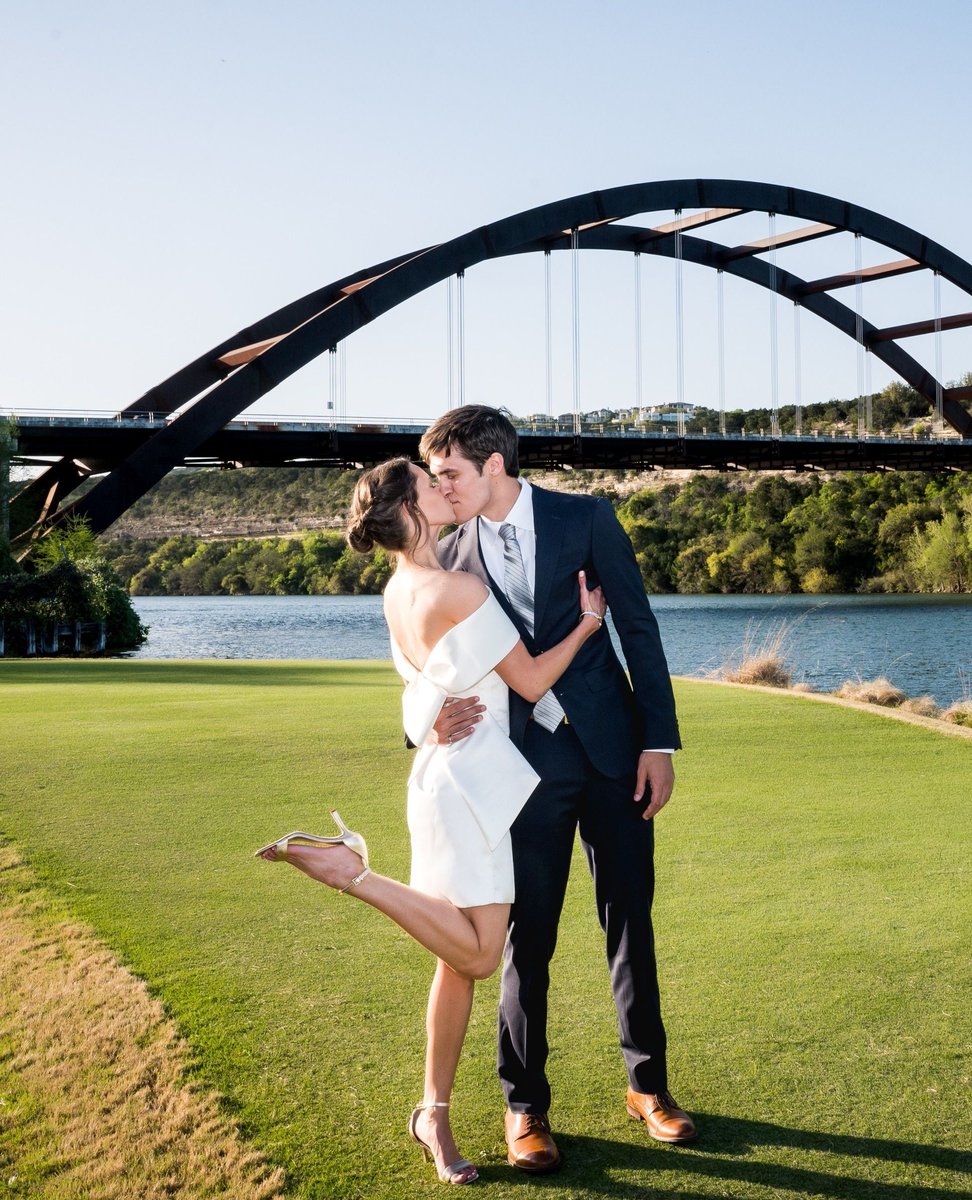coryryanphoto's tweet photo. Dressed to impress and soaking up the magic of the day before "I do" at the historic Austin Country Club! This bride nailed it with the perfect off the shoulder look, which photographs just as good from the back as from the front! 🎀  #ACCWeddings #360Bridge #AustinWedding https://t.co/J04ATtexye