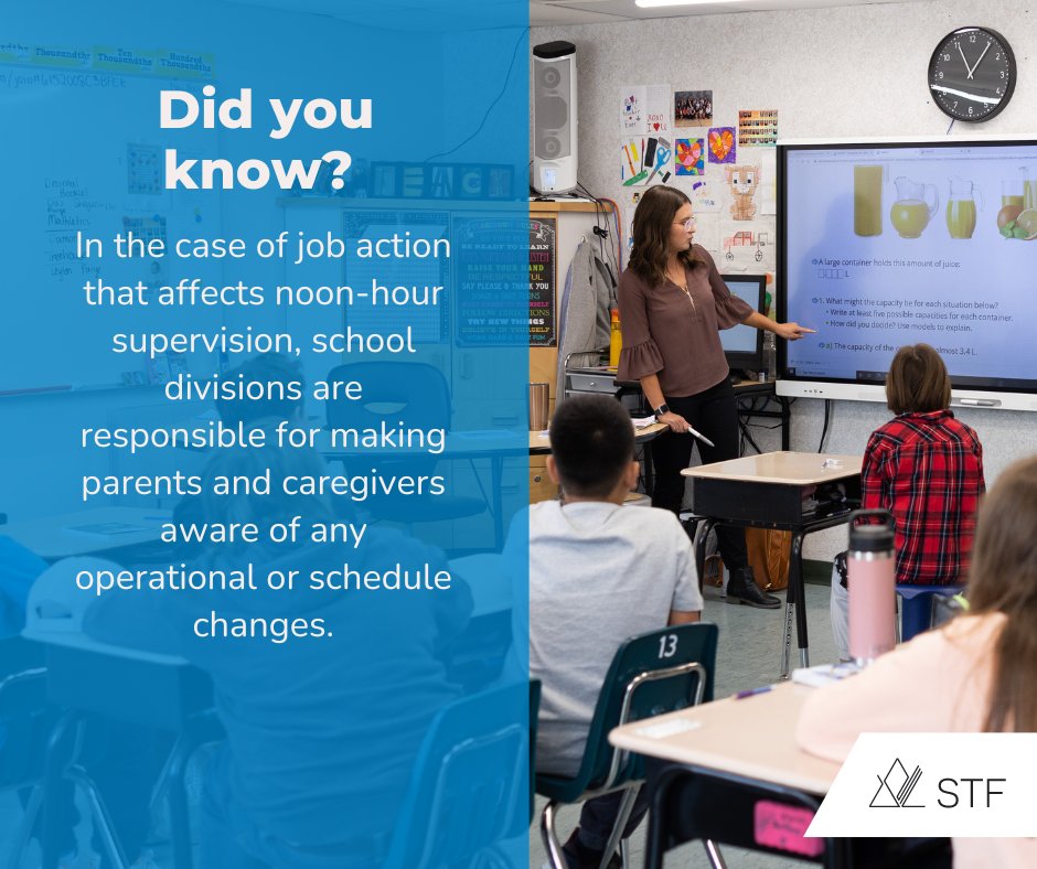 SaskTeachersFed's tweet photo. Did you know: Although teachers often provide lunch break supervision, it is done on a voluntary basis. Noon-hour supervision fees may offset, but not fully cover, the expense of providing supervision.

Read more common questions in our FAQ: https://t.co/Jpgv1gruvI https://t.co/orWQSCZxFa
