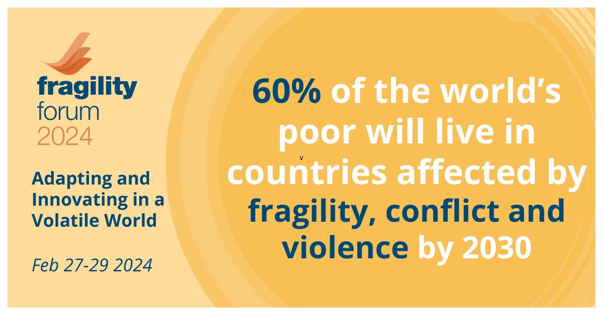 WBG_Gender's tweet image. Want to know what big ideas are shaping the development landscape? #FragilityForum 2024 will showcase innovations that are helping us to rethink how we can tackle the global issue of fragility, conflict and violence. 

Join the conversation 📆 Feb 27-29 wrld.bg/AK5q50QGZNg