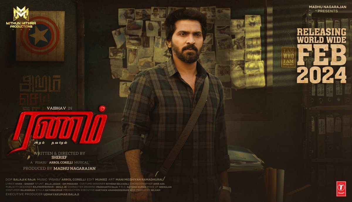 @actor_vaibhav na performance 🔥
@SheriefDirector screenplay 👍🏻 1st half semma SPEED ❤️‍🔥 different attempt @ArrolCorelli Bgms good | runtime is big plus . Finally #Ranam is good thriller of this year 💯 #RanamAramThavarel all truths seek their own justice ⚖️

My Ratings⭐8.3/10