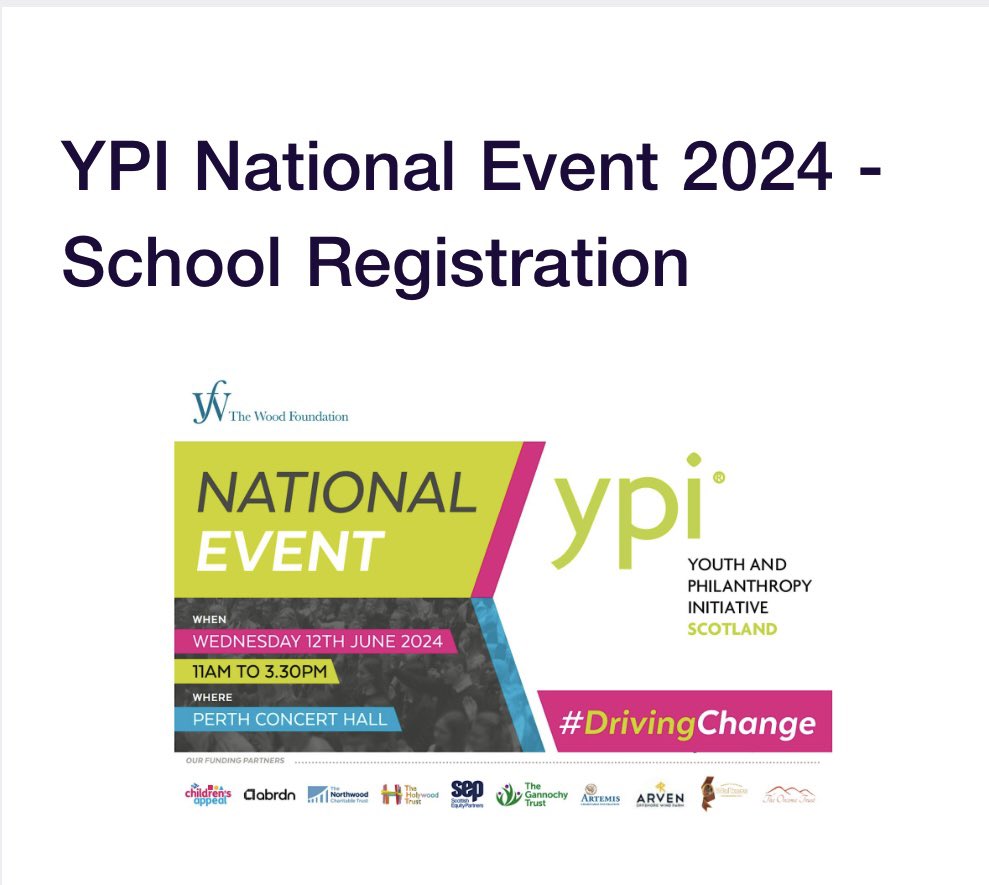 Excited to have booked tickets to take our winning S3 YPI group to the celebration event in June! But which team will it be?? @ypi_scotland #teamwork #philanthropy