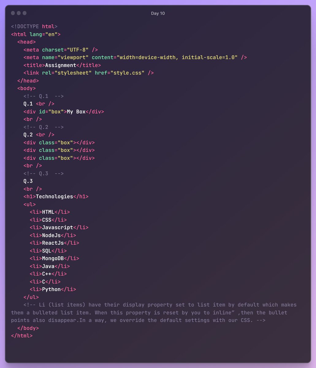 Aryan_Chavan_'s tweet image. Day 10
On the 10th day of my journey, I was more focused on practicing my concepts and learned about EM and REM units, which are used in CSS. To use the em and rem units, we should consider the font size of the text in CSS. (Relative Units)
R : Root
#Day10
#100dayofcodechallenge